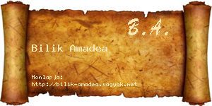 Bilik Amadea névjegykártya
